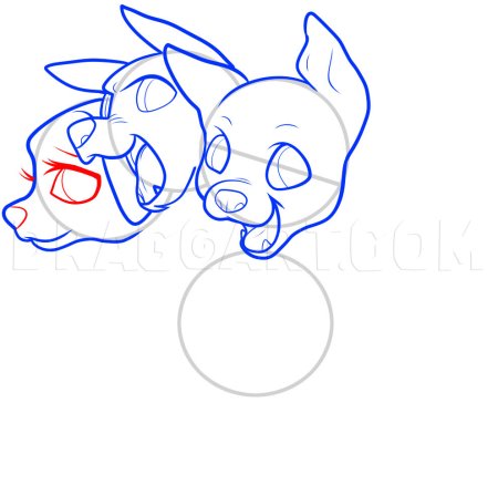 Эскиз Цербера поэтапно карандашом поэтапно