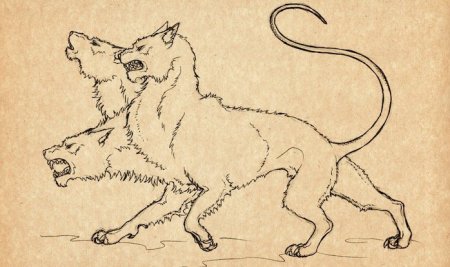 Цербер рисунок легкий