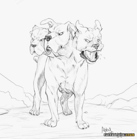 Цербер рисунок