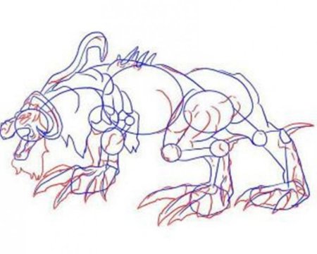 Цербер карандашом