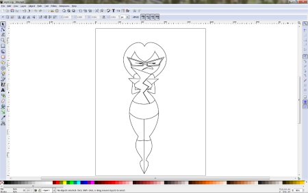 Inkscape рисуем набросок