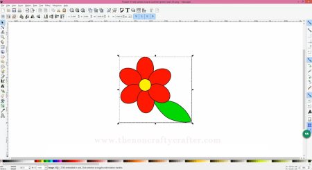 Цветок для открытки Inkscape