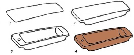 Корыто карандашом