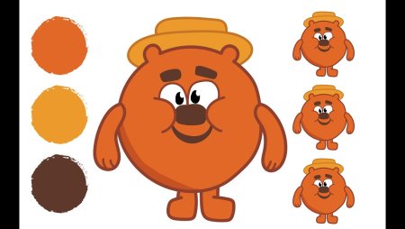 Кар Карыч из смешариков поэтапно