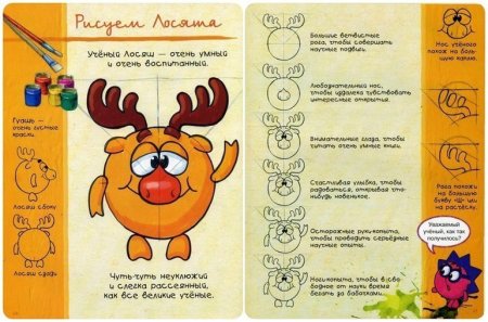 Крош из смешариков по этапно