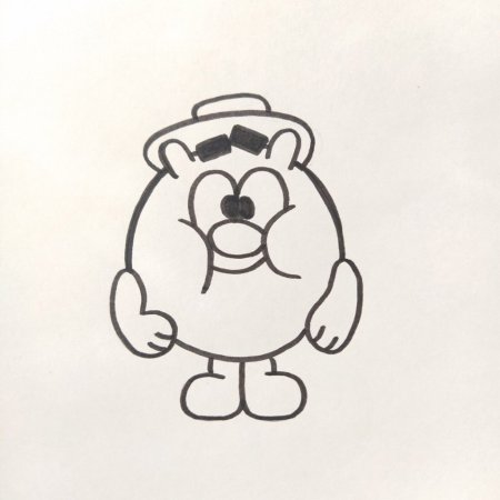 Рисуем Совунью из смешариков поэтапно