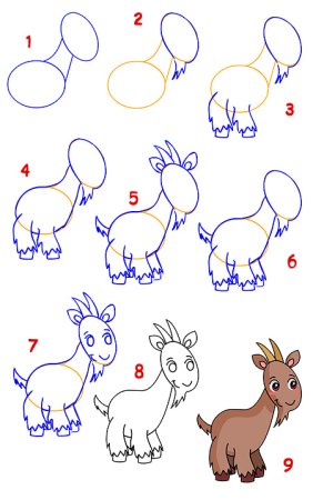 Коза для рисования