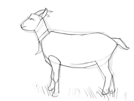 Рисунок козленка из сказки сестрица Аленушка и братец Иванушка