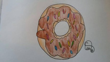 Рисунок легким пончиком