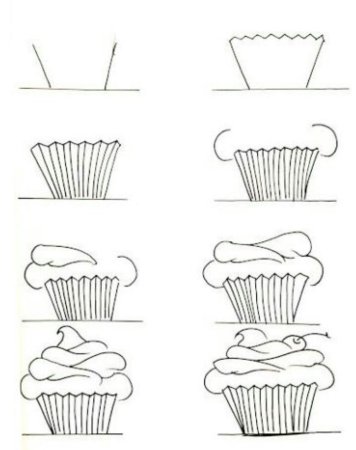 Поэтапное рисование пиццы