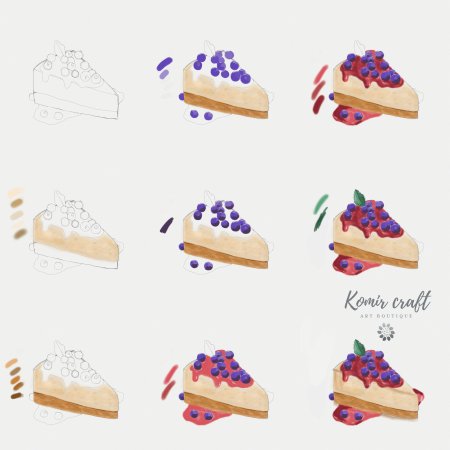 Как рисовать пирожки