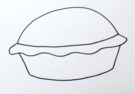 Тортик рисунок легкий