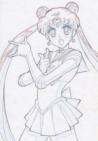 Как нарисовать Сейлор Мун