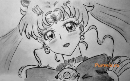 Как нарисовать Сейлор Сатурн