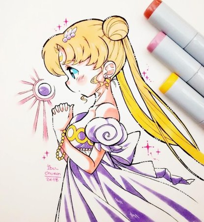 Сейлормун карандашом для начинающих