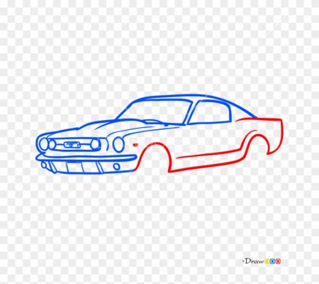 Рисунок Форд Мустанг Шелби gt 500