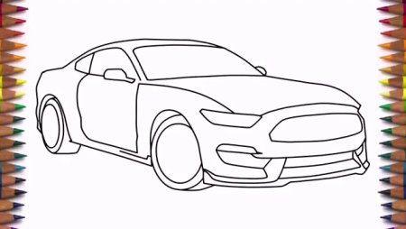 Ford Mustang gt чертеж