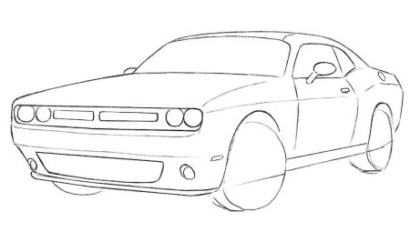 Chevrolet Camaro zl1 чертёж