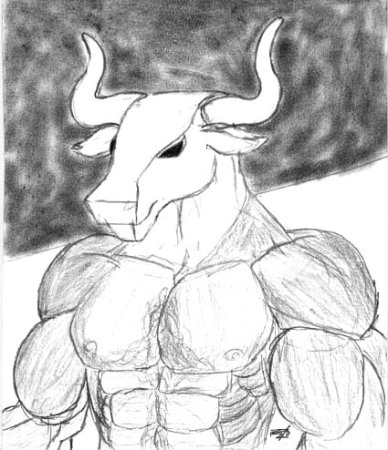 Минотавр рисование легкие