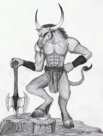 Минотавр для срисовки