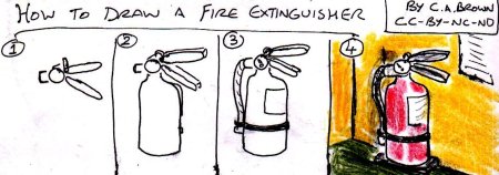 Огнетушитель для срисовки