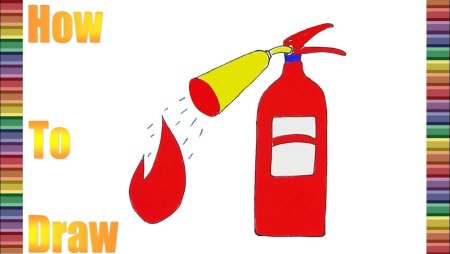 Огнетушитель раскраска