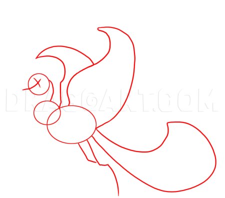 Птица Феникс поэтапное рисование