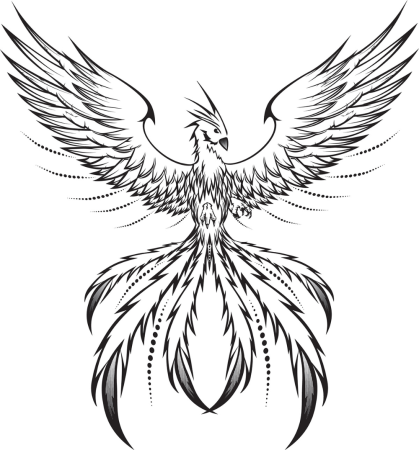 Феникс тату эскизы