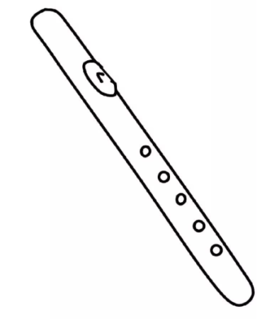 Дудочка раскраска