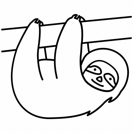 Поэтапное рисование Ленивец