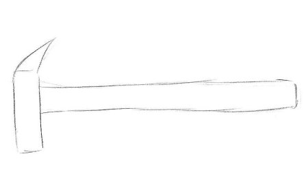 Рисование молоток старшая группа