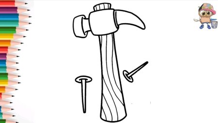 Рисование столярных и слесарных инструментов