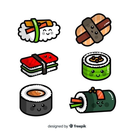 Суши рисунок для срисовки