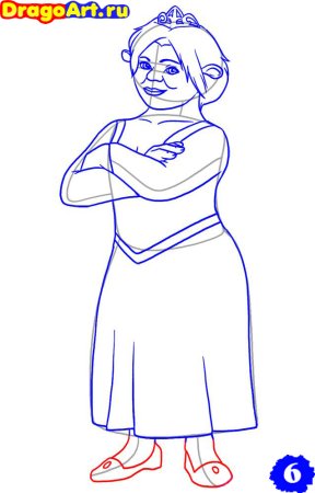 Как нарисовать Фиону