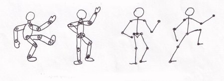 Рисование фигуры человека в движении