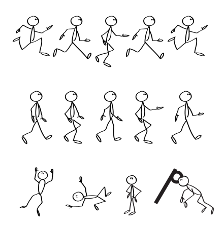 Человечки в движении