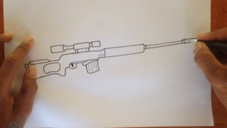 АВМ винтовка нарисовать
