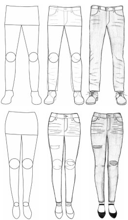 Что нарисовать на джинсах