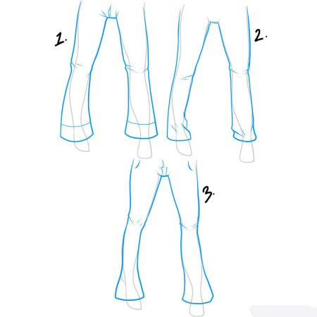 Складки на штанах референс