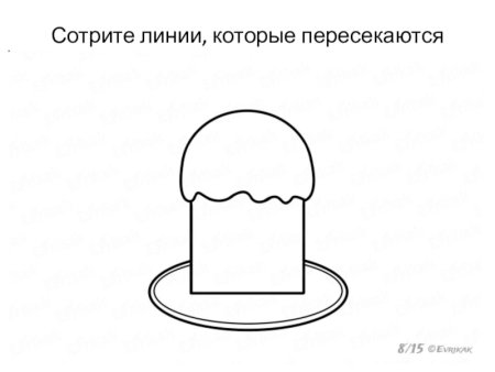 Учимся поэтапно рисовать кулич и яйца к Пасхе презентация
