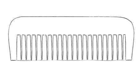 Раскраска расческа