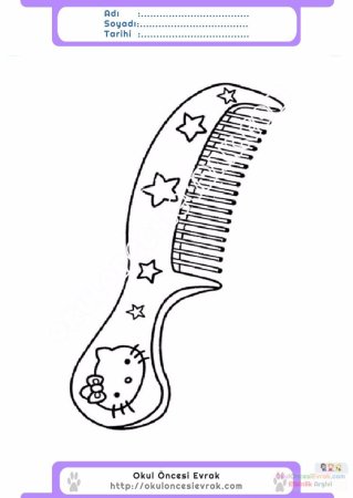 Расческа трафарет для детей