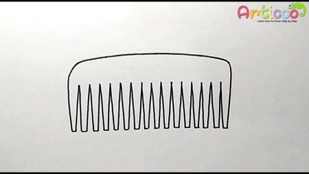 Расческа трафарет для детей