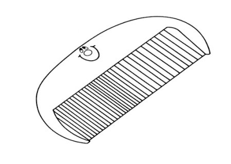 Расческа раскраска для детей