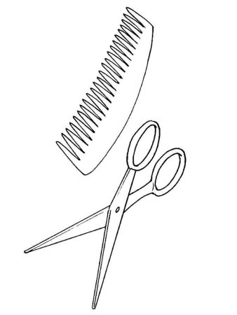 Рисование расческой