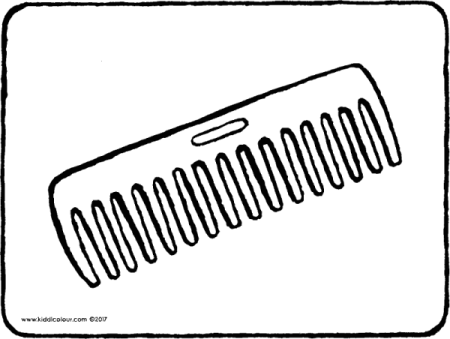 Раскраска расческа