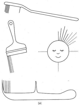 Рисование расческой