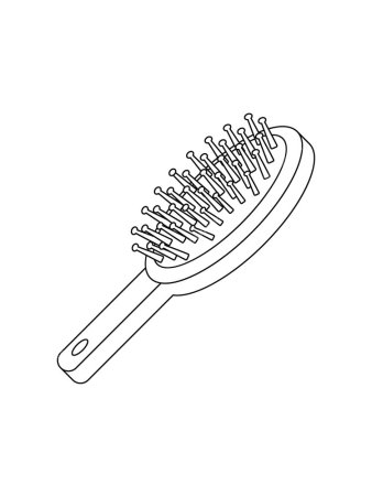 Раскраска расческа