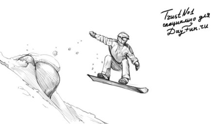 Рисунки сноубордистов
