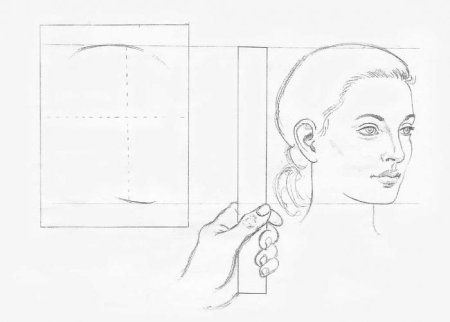 Дорисовать графический портретный рисунок